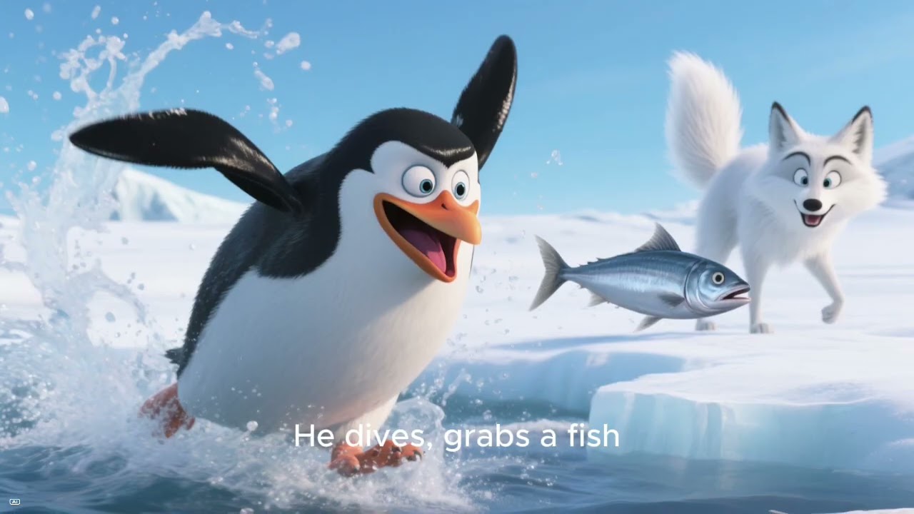 Midnight Sun Fishing Frenzy: Blizzy & Torta's Arctic Adventure | Cartoons for Kids