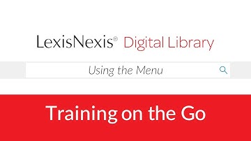 Using the Menu on Digital Library - Show Me How Video Series