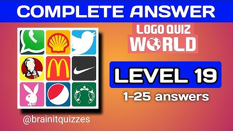 Logo Quiz World, Global || level 19 answers. @brainitquizzes #logoquiz