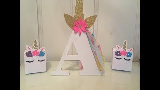 DIY Unicorn THEME  letter