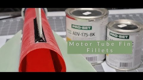 Motor Tube Fin Fillets (Shape Shifter-75 Rocket)