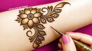 Easy stylish front hand mehndi design Latest arabic mehndi design Simple mehndi Mehndi design