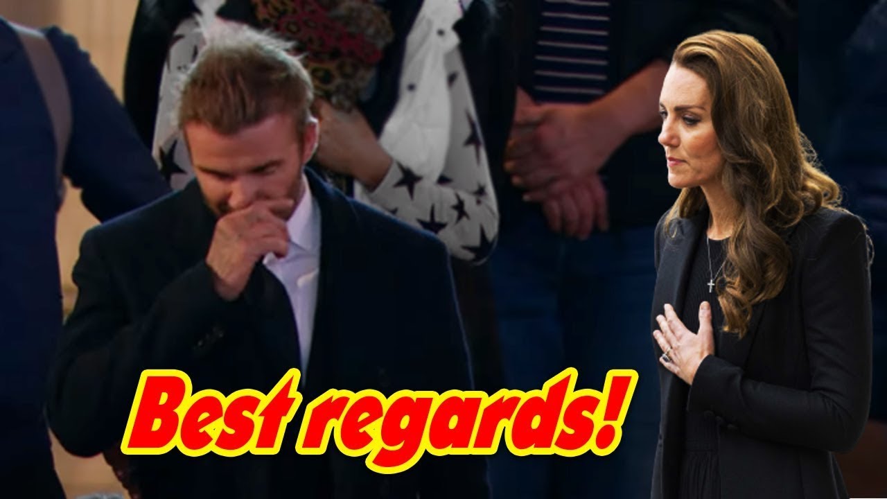 David Beckham in tears as he views Queen's coffin after queueing for 13 hours