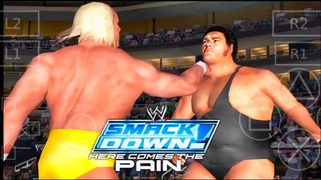 Hulk Hogan vs Andre the giant / SmackDownpain all Star mod aethersx2 mobile 