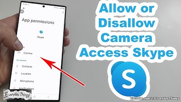 How to Allow or Disallow Camera Access on Skype