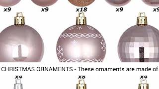 Rose Gold Ornaments | Amazon Review Search | Christmas