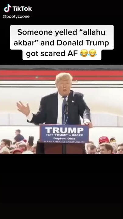 Donald Trump reaction to 'Allahu akbar!'