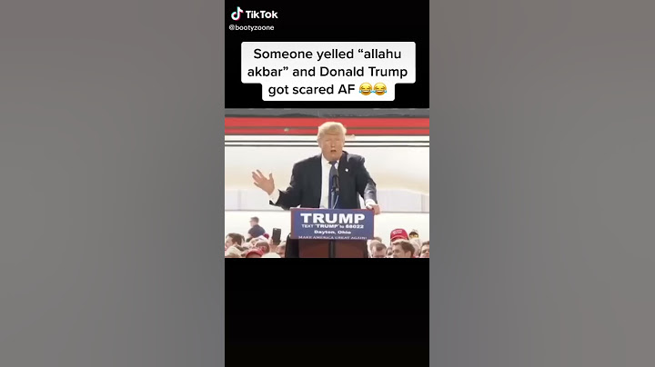 Donald Trump reaction to "Allahu akbar!"