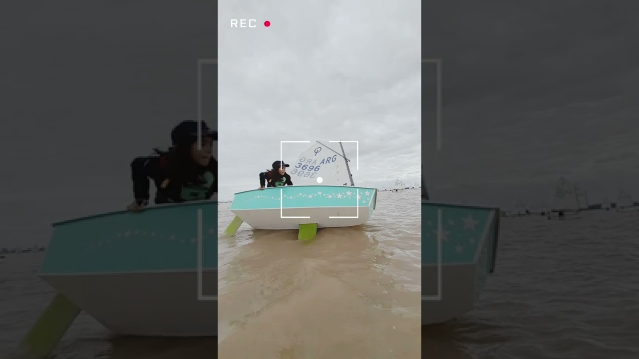 Training Roll Tack without wind OPTIMIST