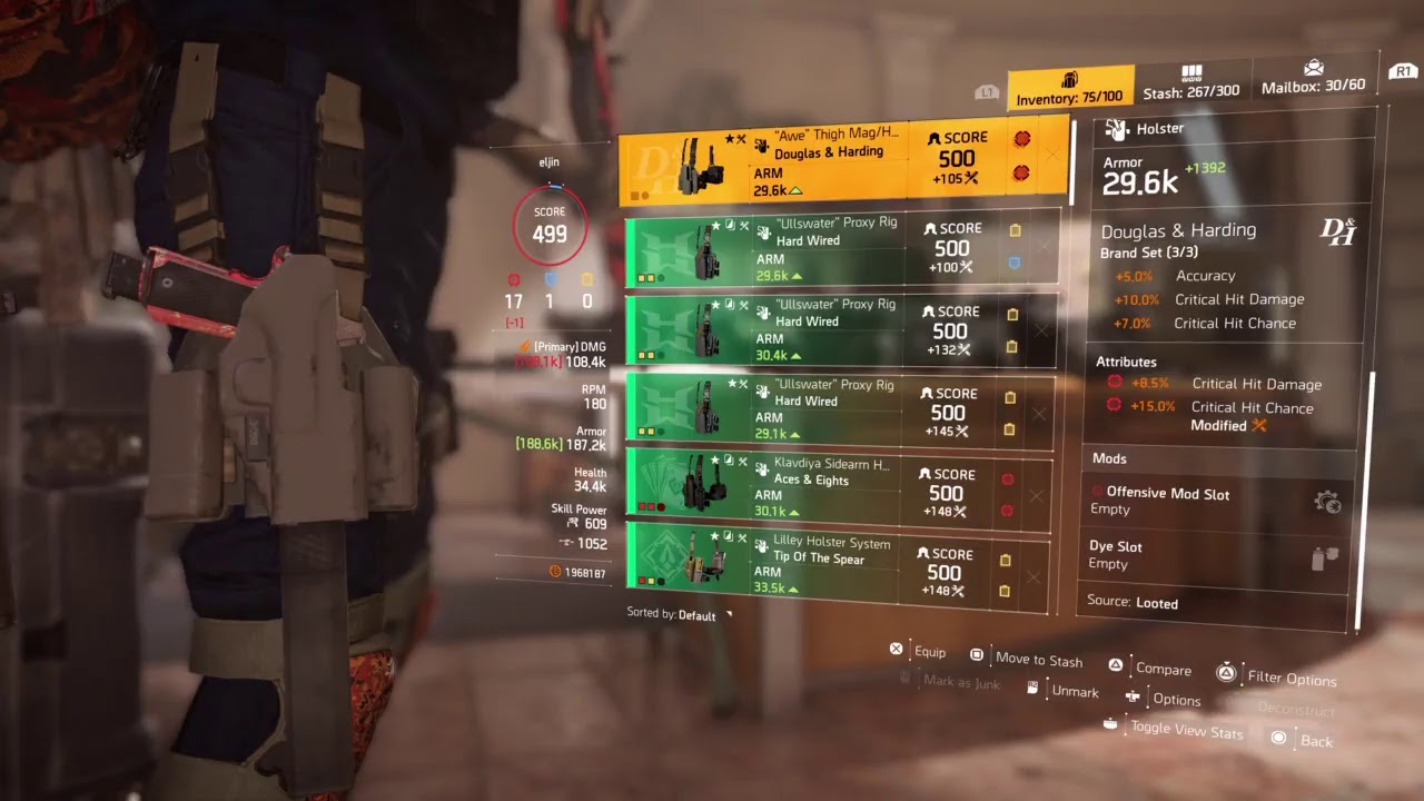 DIVISION2TU747 BLEED INVISIBLE HANDSUNLIMITED EXPLOSIVE AMMO