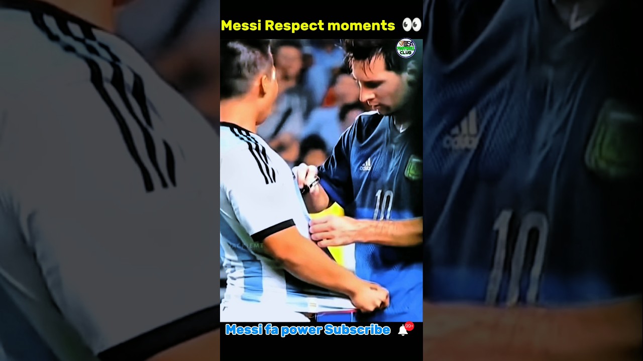 Messi Respectfull for your fan 👀😱 