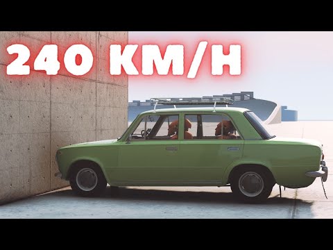 Lada 2101 VS Wall 💥 240 KM/H 💥 BeamNG.Drive CRASH test