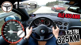 325 KM Alfa Romeo 159 1.75 TBi | V-MAX. Trochę blokuje mnie GLE450 AMG. Racebox 100-200 AUTOBAHN