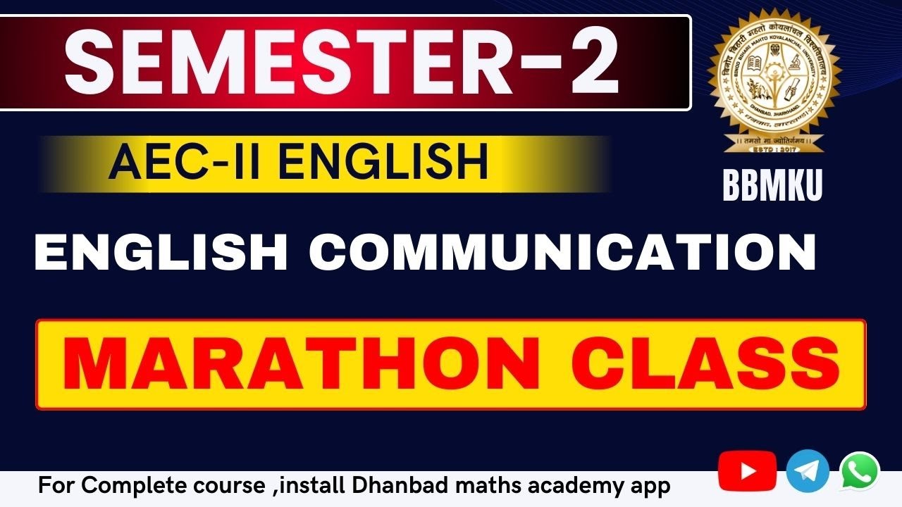 SEM 2 BBMKU AEC II ENGLISH COMMUNICATION COMPLETE COURSE , IMPORTANT ...