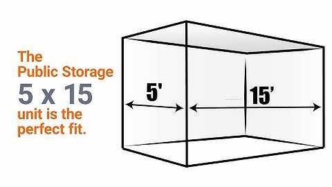 5x15 Storage Unit Size Guide