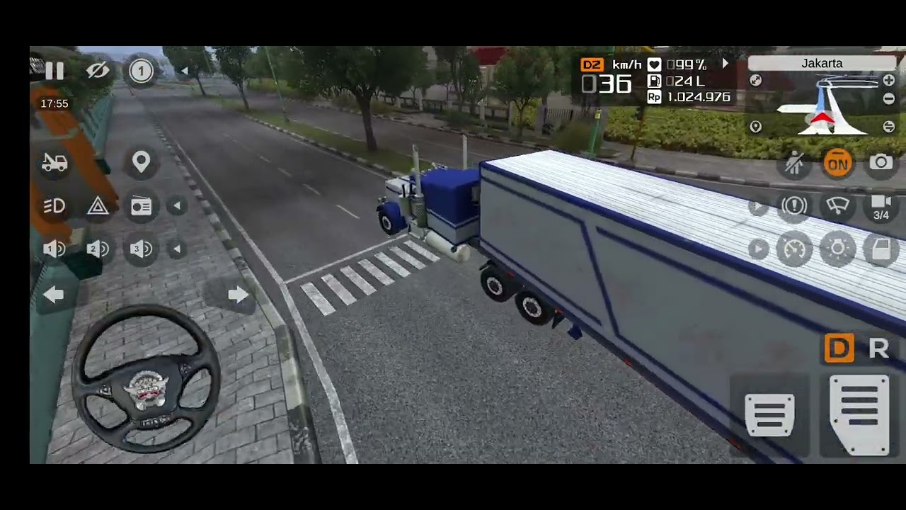 Trailor MOD Bus Simulator Indonesia - Bus Games Mobile Gameplay | Coach Bus Driving