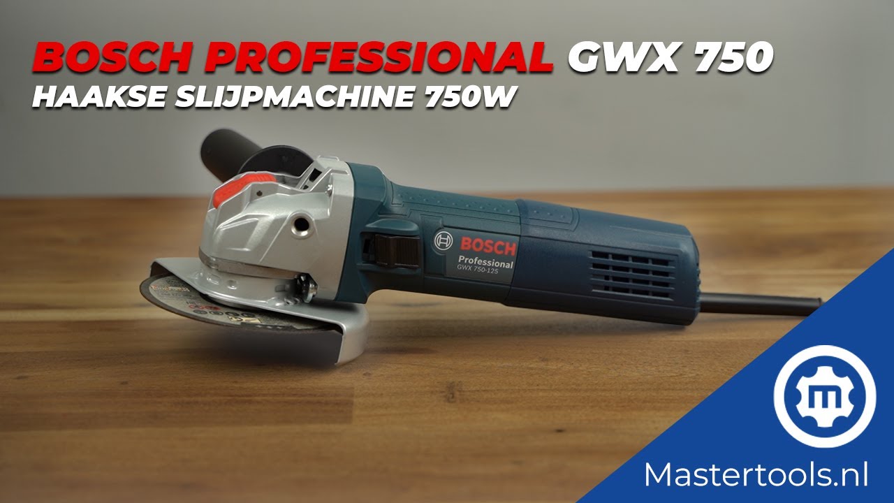 werknemer Leuren Aanpassing Bosch Professional GWX 750 Haakse slijpmachine 750W | Mastertools.nl -  YouTube