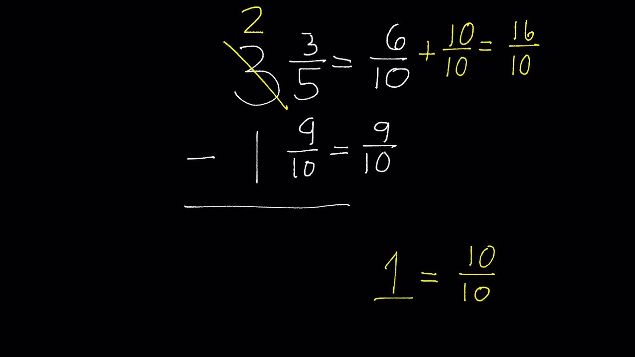 subtracting-mixed-numbers-with-regrouping-youtube