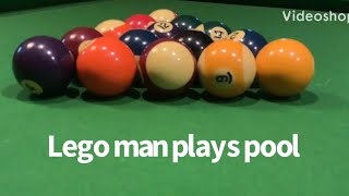 Lego man plays pool - StopMotion