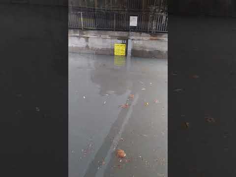 小樽若松と信香町の間にあるアンダーパスが冠水した 2023年9月12日