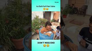 Ice Bath Karli Hum Sabne 🧐😂 |552/75 Hard Challenge| @souravjoshivlogs7028 #icebath #joshijivlogs