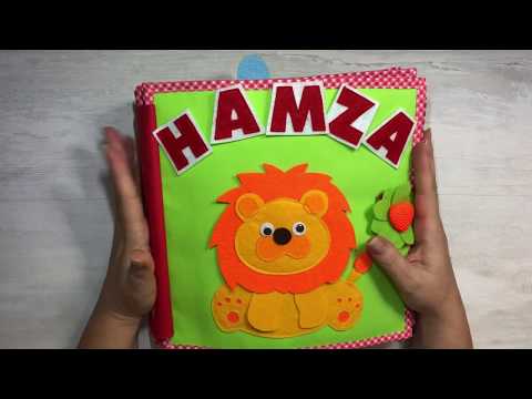 Hamza’ nın aktivite kitabı, quiet book, montessori book, sensory toy, duyusal kitap,