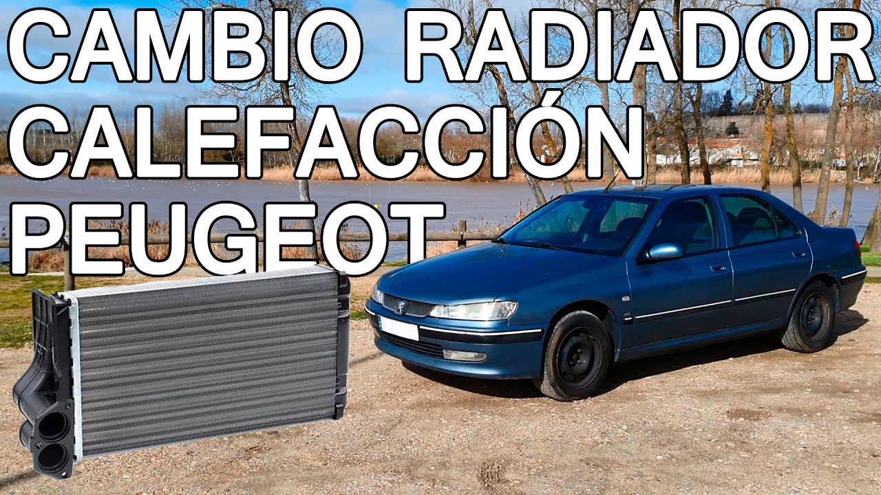 el radiador de la de Peugeot 406 Replacing Peugeot 406 heater - YouTube