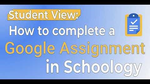 Student view of Google Assignments in Schoology