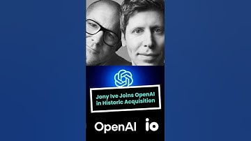 BREAKING: OpenAI acquires Jony Ive’s io in a $6.5 billion all-stock deal!