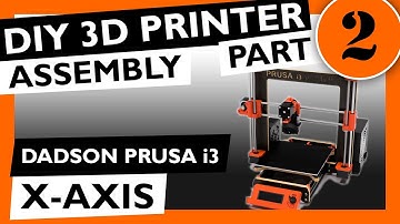 DIY 3D printer assembly - Part 2 - X-axis - The DADSON PRUSA i3