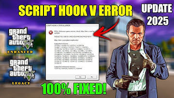 How to Install Script Hook V in GTA V Enhanced & Legacy (2025) GTA 5 Script Hook V 🔥 Error Fixed!