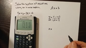 Solving a system using an Inverse Matrix