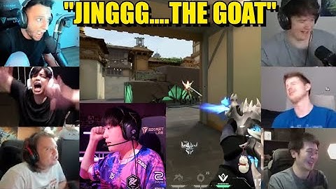 Valorant pros/streamers react to PRX Jinggg