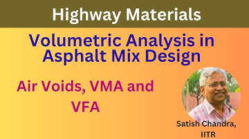 Volumetric Analysis in asphalt mix design as per MS-2 method. Calculations of all design parameters.
