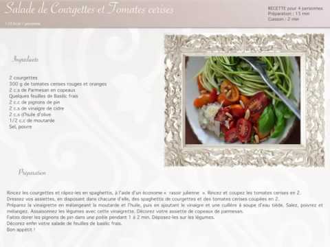 Vidéo: Salade De Poulet Aux Courgettes Et Tomates Cerises