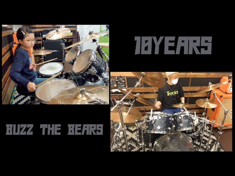 【ご本人とドラム叩いてみた】BUZZ THE BEARS（バズザベアーズ）の10YEARSを小学生が叩いてみた！【メロコア】【drumcover】【バンド】