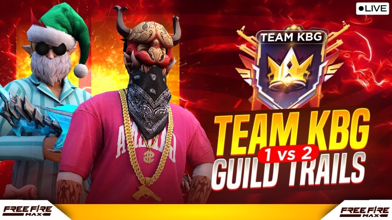 FREE FIRE LIVE IN TELUGU  GUILD TRAILS AND 4 VS 4 ROOMS AND REACTIONS 