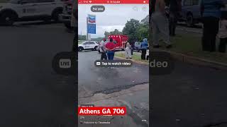Athens GA Police & Fire Department On Scene Bad Car Wreck On Lexington #athensga #706 #hoodlife #UGA
