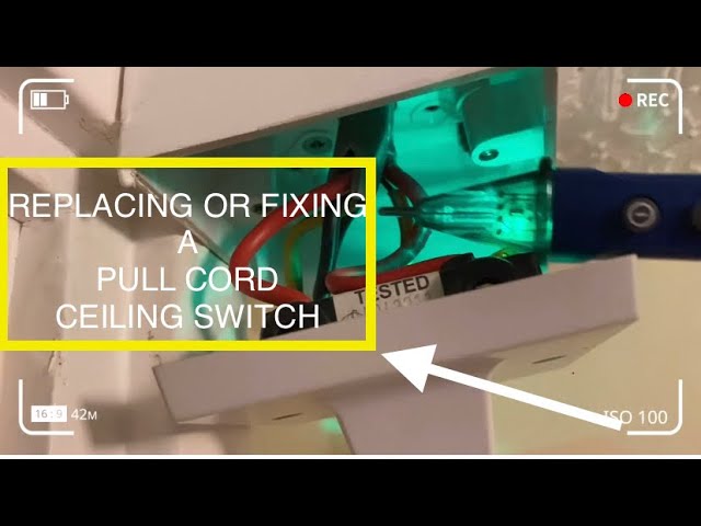 How To Replace Pull Cord Bathroom Light Switch | Shelly Lighting