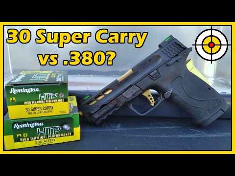 Was It Even Close? Remington HTP 30 Super Carry vs .380, Ballistic Gel Test With the M&P Shield EZ!