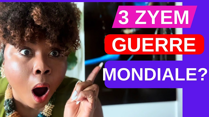 Nou a peine rantre nan 3zyem Guerre Mondial? WW3?