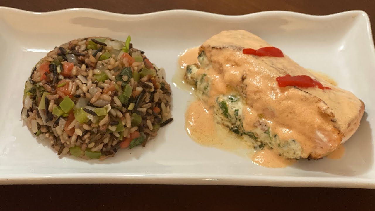 Exquisito salmón relleno