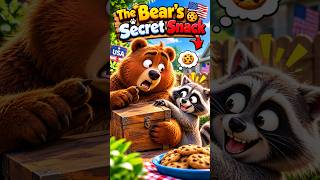 The Bear Said “Don’t Touch It!”… BIG Mistake 😂🐻🦝🍪 #funnyshorts