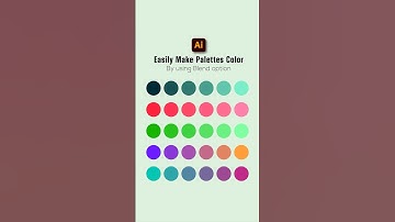 Colour Palettes by using blend tool #colourpalette #adobeillustratortutorials #tutorial #colours