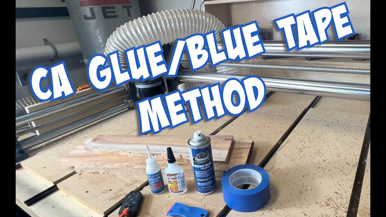 CA Glue Blue Tape Method of Holdown