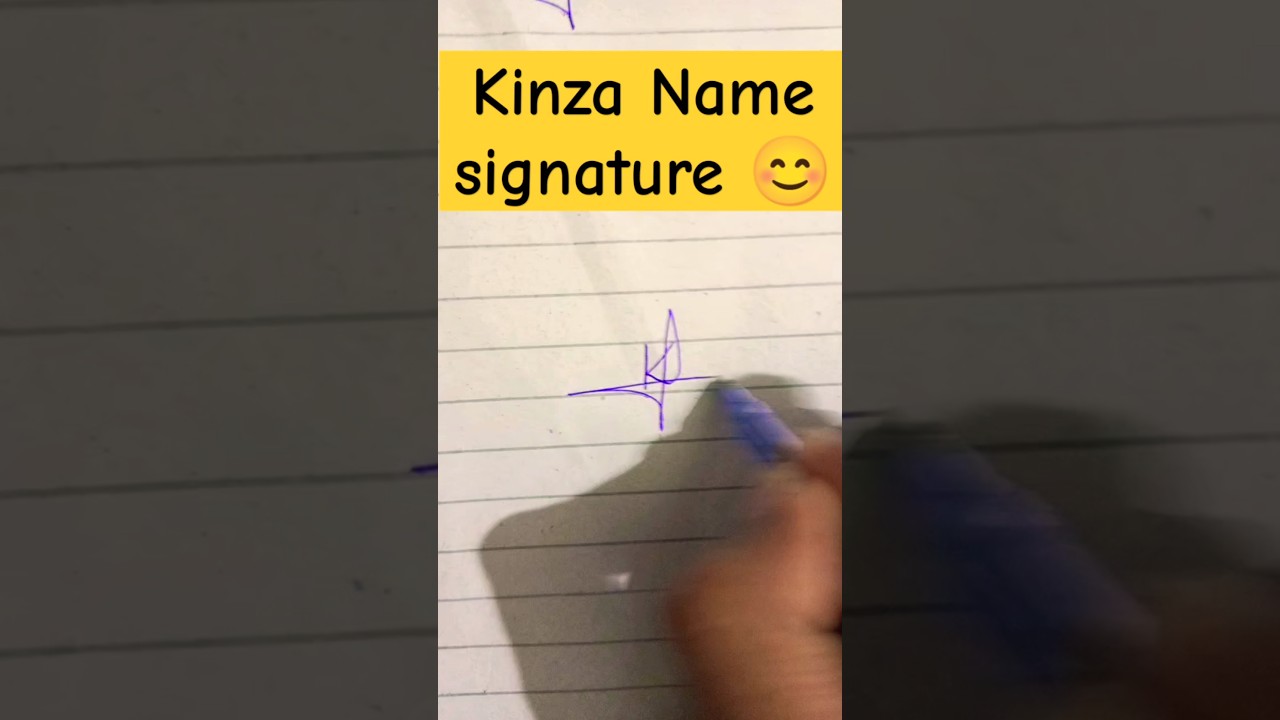 Kinza name signature #signature