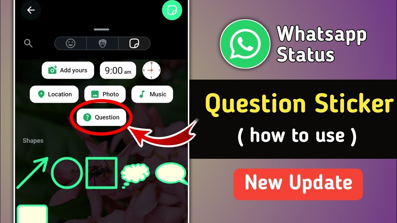 Whatsapp Status Question Sticker Update | How to Use Whatsapp Status Question Sticker