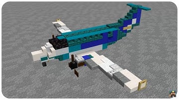 How to Build a Propeller Plane in Minecraft (Beechcraft King Air) Minecraft Propeller Plane Tutorial