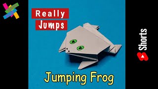 Origami JUMPING FROG #Shorts