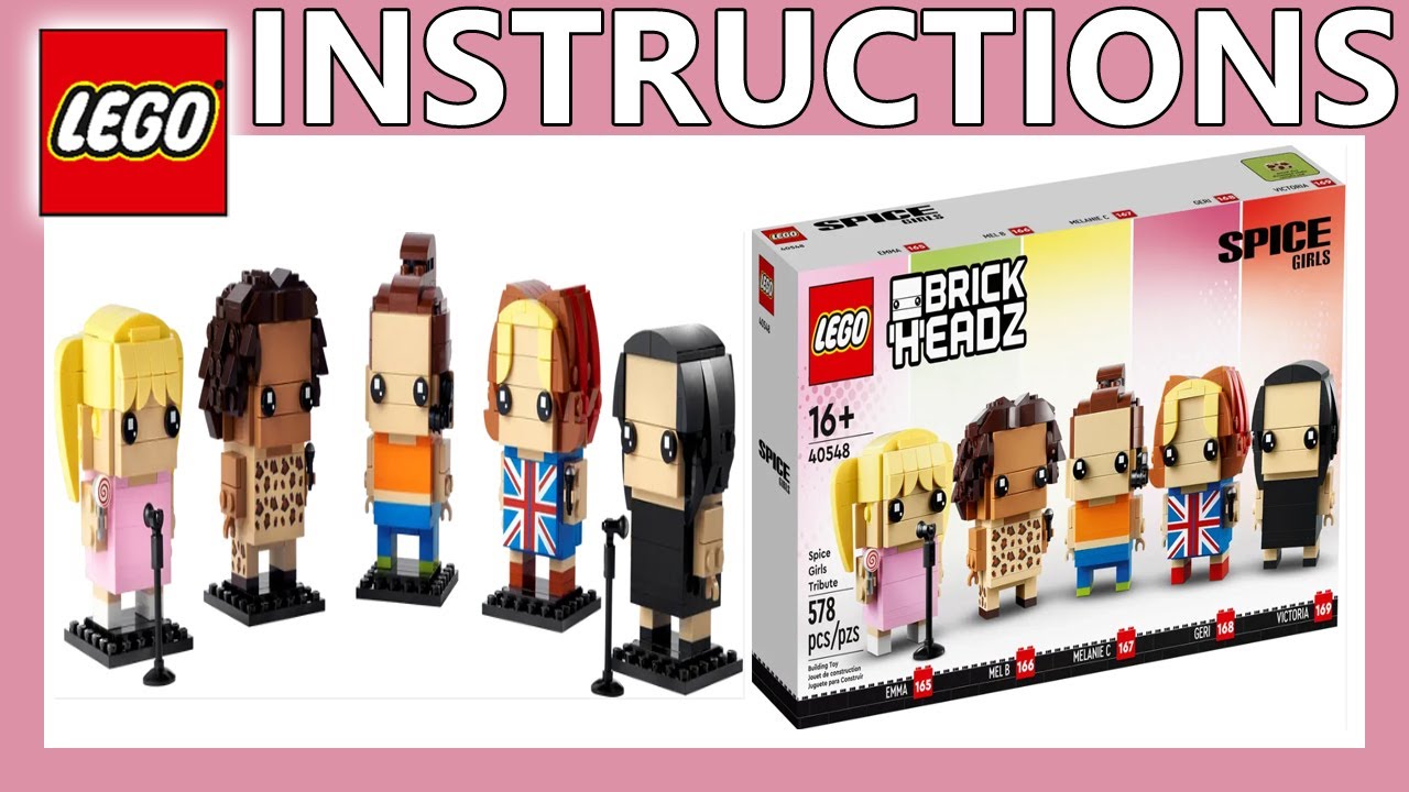 LEGO Instructions | Spice Girls Tribute | 40548 | LEGO Brickheadz 2022